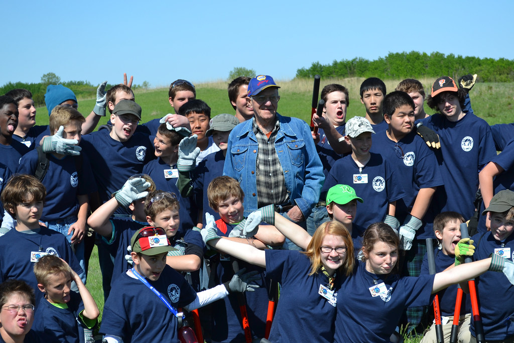 The 15th Airedale Scout Group in the woodlands